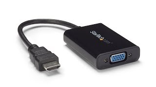 HDMI to VGA Video Adapter Converter with Audio  HD2VGAA2  StarTechcom [upl. by Perr]