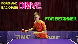 Learning Forehand Drive amp Backhand Drive Best Tip  MLFM Table Tennis Tutorial [upl. by Uria348]