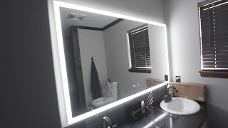 LED Mirror  How to install  Review [upl. by Karlotta]