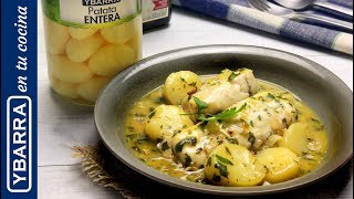 Merluza con patatas en salsa verde  Guisos fáciles [upl. by Nuhsed870]