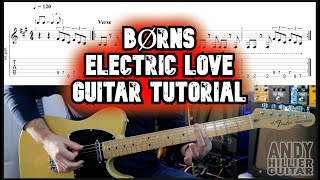 BØRNS Electric Love Guitar Tutorial [upl. by Levon]