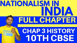 NATIONALISM IN INDIA FULL CHAPTER  CLASS 10 CBSE HISTORY [upl. by Klenk]