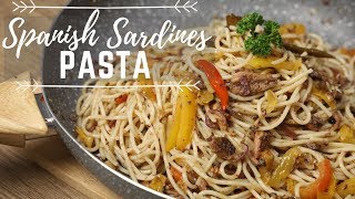 Easy Spanish Sardines Pasta Recipe [upl. by Adnamor]