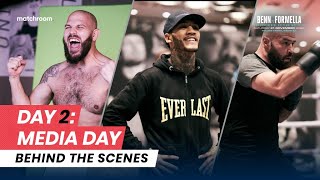 Fight Week Day 2 Benn vs Formella Babic vs Little  Media Day Behind The Scenes [upl. by Nioe71]