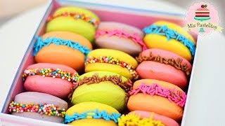 LA GALLETA MÁS RICA  ALFAJORES DE COLORES  MIS PASTELITOS [upl. by Llevrac747]