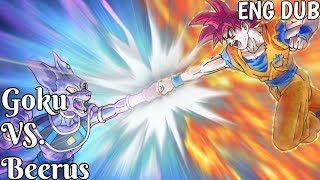 Goku VS Beerus Full Fight English Dub [upl. by Willmert]