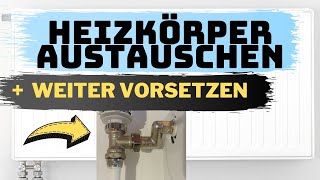 Heizkörper austauschen amp abmontieren Leistung verbessern  weiter von der Wand vorsetzen [upl. by Areic]