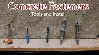 Concrete Fasteners Install and tools required [upl. by Akihc277]