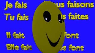 Verbe FAIRE au présent de lindicatif  FAIRE To Do Verb Song  French Conjugation [upl. by Licha]