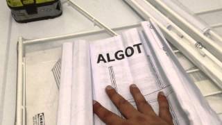 Ikea Algot Shelf Installation [upl. by Eceirahs]