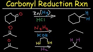 Clemmensen Reduction amp Wolff Kishner Mechanism [upl. by Ahsiekit261]