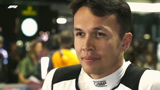 Alex Albon Post Race Interview Jeddah 2022 [upl. by Aroled727]