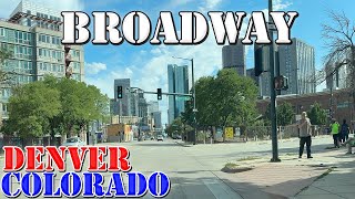 Broadway South FULL Route  Denver  Colorado  4K Street Drive [upl. by Ivett]