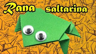 Como hacer una rana saltarina de papel FÁCIL [upl. by Dleifyar626]