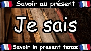 SAVOIR To Know Conjugation Song  Present Tense  French Conjugation  Le Verbe SAVOIR [upl. by Othello]