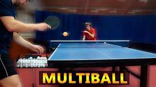 Table Tennis Multiball Training with Pongfinity [upl. by Peednus]