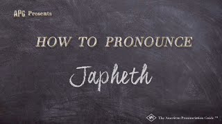 How to Pronounce Japheth Real Life Examples [upl. by Ayokahs434]