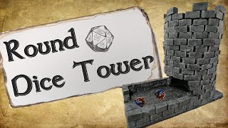 How to Make A Round Dice Tower for DampD [upl. by Duj]