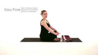 Seated Yoga Pose Easy Pose Sukhasana [upl. by Accissej]