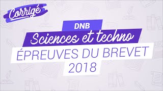 Annales du brevet de Sciences  SVT et techno 2018 [upl. by Eimia213]