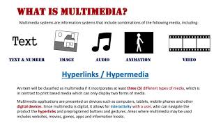 What is Multimedia [upl. by Ronal]