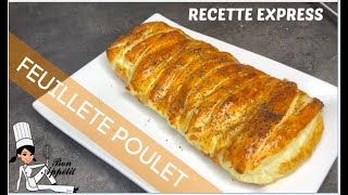 Feuilleté au poulet  RECETTE EXPRESS [upl. by Suzanna]