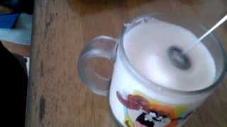 Aerolatte Review Frothing Cold Milk In Under 1 Minute [upl. by Nosduh]