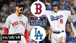 Boston Red Sox vs Los Angeles Dodgers Highlights  World Series Game 5  October 28 2018 [upl. by Sena]