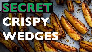 Baked Potato Wedges Recipe SECRET TO CRISPY FRIES [upl. by Ennayoj]