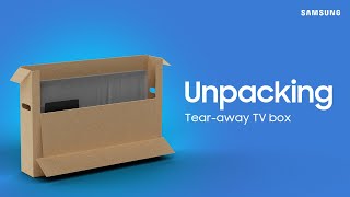 How to unbox your 2021 Samsung 55” UHD TV  Samsung US [upl. by Lloyd354]