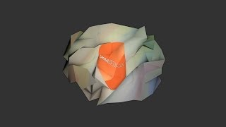 How to make crumpled paper in Cinema 4D [upl. by Aniahs]