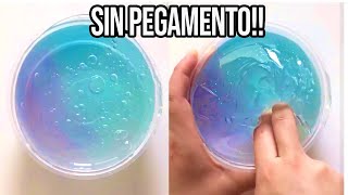 HAZ SLIME CON 1 INGREDIENTE💦 Probando Recetas SIN Pegamento [upl. by Luapleahcim]