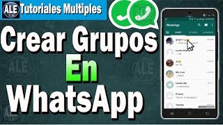 Como Crear Grupos En WhatsApp  Hacer Un Grupo En WhatsApp [upl. by Pulsifer]