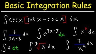 Basic Integration Problems [upl. by Leunamesoj]