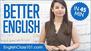 Learn English in 45 Minutes  ALL the Grammar Basics You Need [upl. by Lenno759]