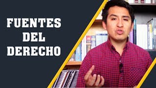 ¿QUÉ SON LAS FUENTES DEL DERECHO  Introducción al Derecho  3 [upl. by Suiraj]