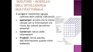 Intelligenza  bifattoriale multifattoriale multiple [upl. by Ennazus]