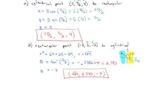 27 Cylindrical and Spherical Coordinates [upl. by Enylrac]