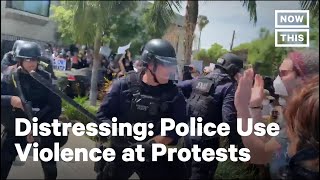 Police Across the US Unleash Violence on Peaceful Protesters  NowThis [upl. by Yrtnahc]