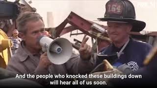 George W Bush’s bullhorn speech still echoes ‘I can hear you The rest of the world hears you’ [upl. by Rooke618]