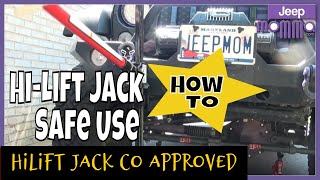 How To Use The Hi Lift Jack Safely on Your Jeep Wrangler  Safe HiLift Jack Use [upl. by Kirtap900]