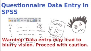 SPSS for newbies questionnaire data entry [upl. by Arrek]