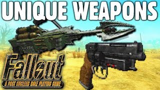 All Unique Weapons Guide  Fallout 1 [upl. by Rockwood]