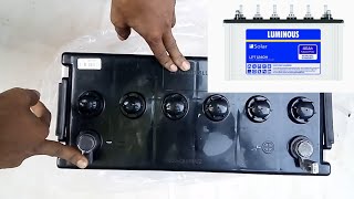 Luminous 40Ah solar tubler battery unboxing amp review  under Rs7000Lowbudget solarbattery luminous [upl. by Eurydice]